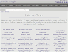 Tablet Screenshot of careerteesngifts.com